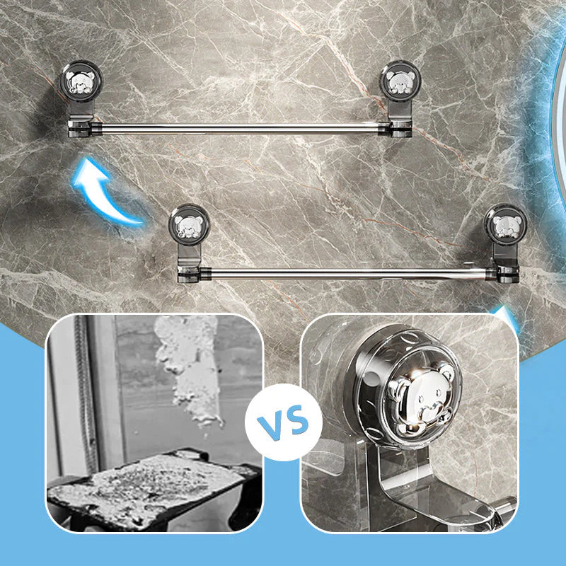 🛁📏Otočný držiak na uteráky z nehrdzavejúcej ocele, vhodný do kuchyne aj kúpeľne, ľahko💧 sa montuje a rozoberá