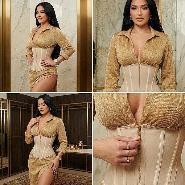 🎀Časovno omejen 50 % popust👗Dvojno nastavljiva naprava za oblikovanje in zategovanje pasu za takojšnjo postavo peščene ure.