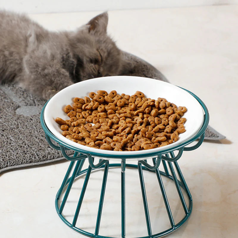 ✨🐾 Štýlová miska pre domáce zvieratá, vyrobená z potravinárskej keramiky, nevyhnutnosť pre majiteľov mačiek.