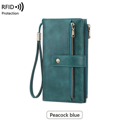 Dámska kožená peňaženka s RFID ochranou