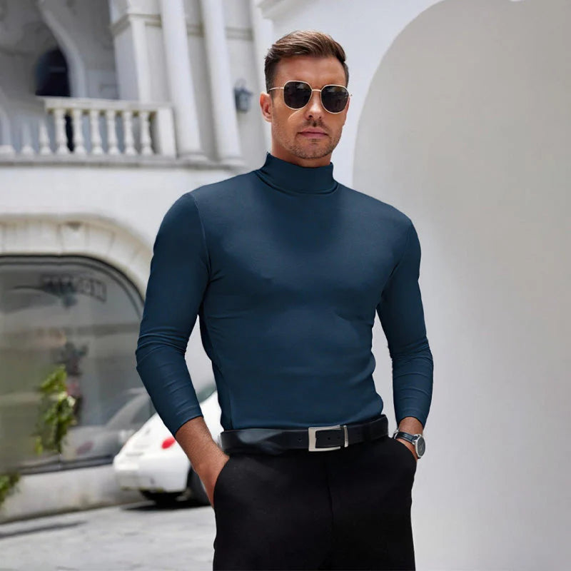👕Tričko s vysokým golierom a dlhými rukávmi