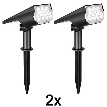 Časovo obmedzená 50% zľava 🌞 Dvojúčelové solárne záhradné bodové svetlo | Bez potreby káblov, vonkajšie ambientné svetlo s nulovými nákladmi na elektrinu ✨🏡