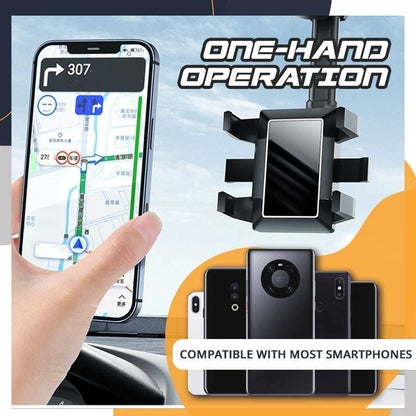 📢 Zľava 50%!! 🚗 Otočný a teleskopický držiak na telefón do auta – 🔄 Nastaviteľný držiak, 360° otáčanie, stabilný úchop, bezpečná jazda