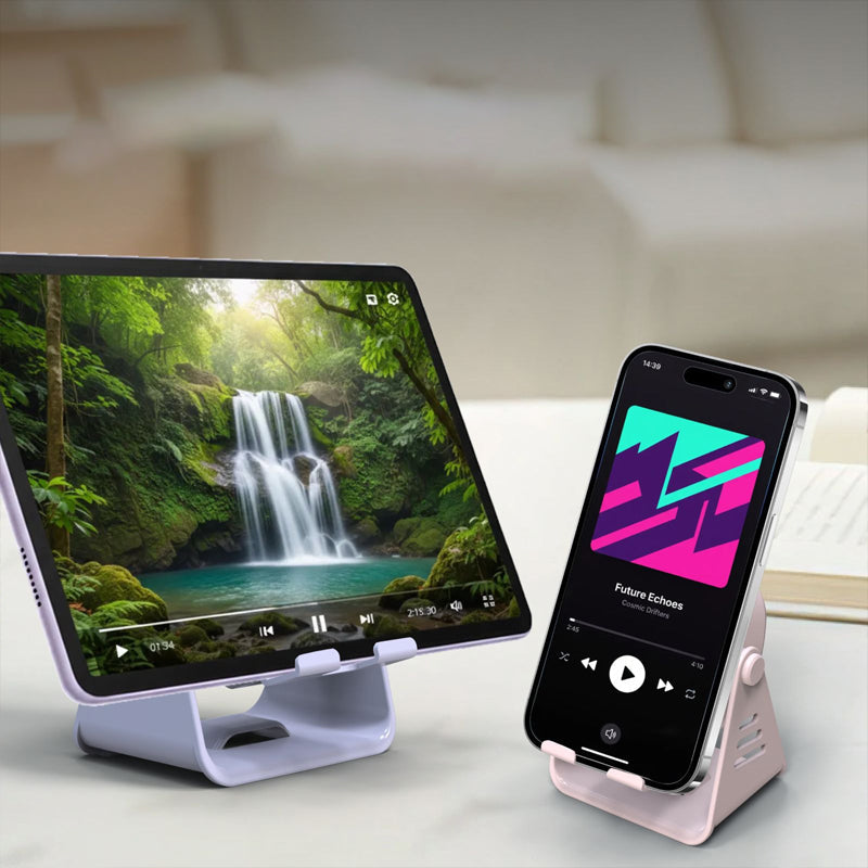 🔊Reproduktor so senzorom bez Bluetooth｜Stojan na telefón 2 v 1, stolný audiovizuálny prvok📱