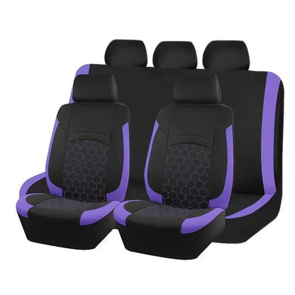 🚗9-dielna univerzálna sada poťahov na autosedačky pre 5 sedadiel, vodeodolná, odolná voči škvrnám, elastická, ochrana celého sedadla🧼