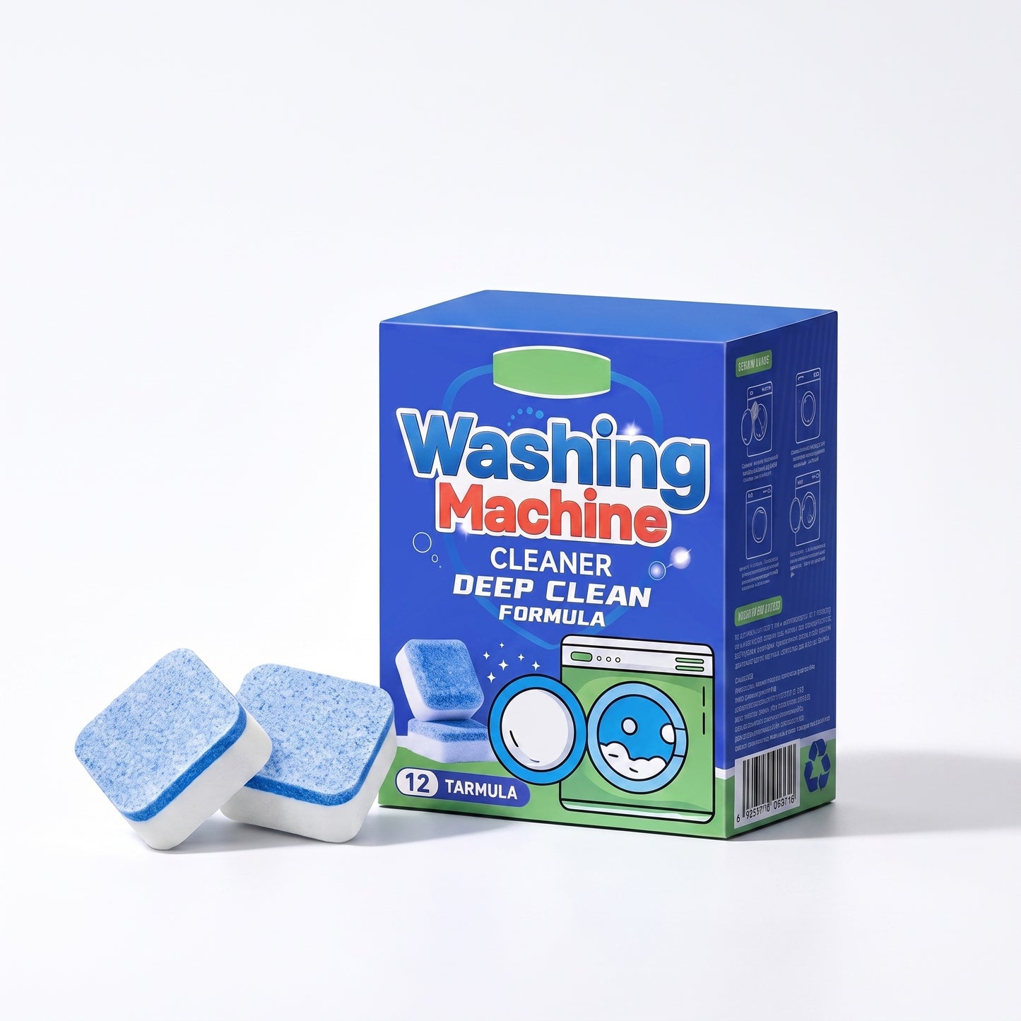 Časovo obmedzená zľava ✨ Šumivé tablety na čistenie práčky - hĺbkové čistenie a dezodorácia 🧼