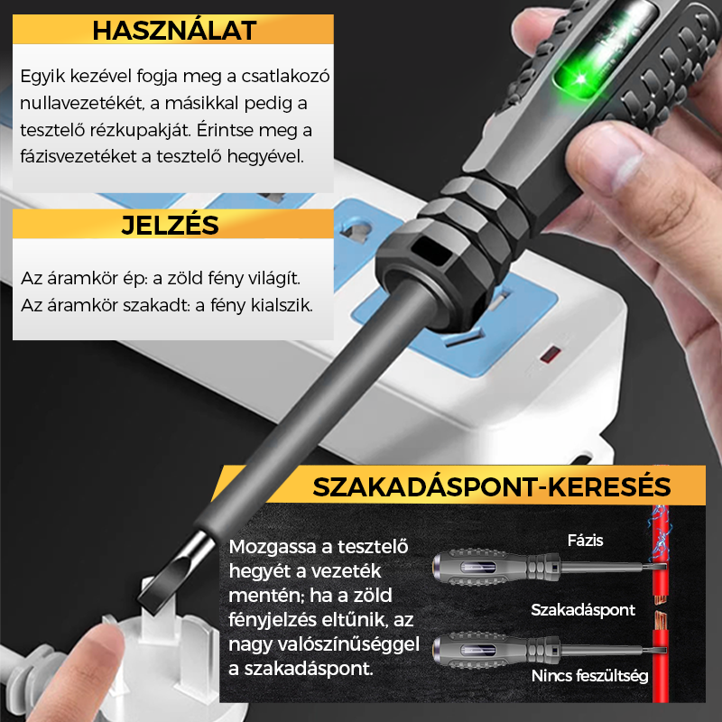 2 v 1 výkonný magnetický skrutkovač s vysokým krútiacim momentom a elektrickým senzorom