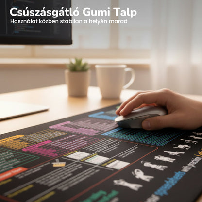 🔥 Protišmyková podložka pod myš s klávesovými skratkami 🧠💻