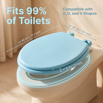 Časovo obmedzená zľava 🚽 Termostatické sedadlo na toaletu z EVA, tiché a jemné zatváranie, pohodlná kúpeľňová nevyhnutnosť pre celú rodinu 🧊🔇