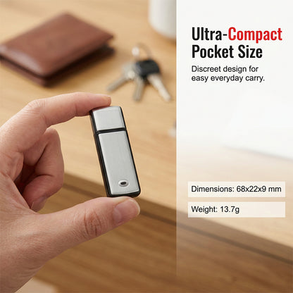 🔒Časovno omejen 50 % popust📢USB šifriran snemalnik zvoka z odpravljanjem šumov - naprava za snemanje zvoka visoke ločljivosti z dolgim dosegom za sestanke in učilnice