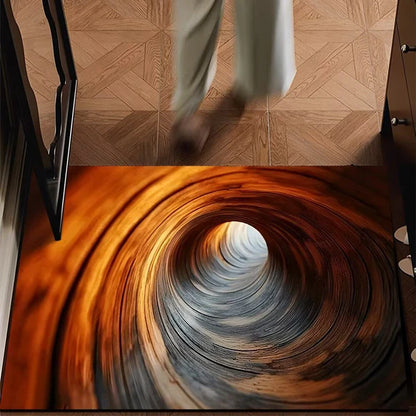 3D stereoskopická podlahová rohož z krištáľového zamatu