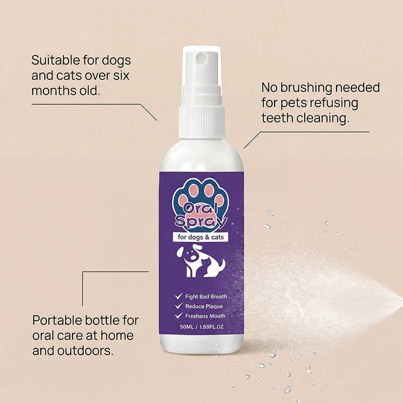✨Refreshing breath spray for cats and dogs｜Eliminates odors and promotes oral hygiene🐶🐱
