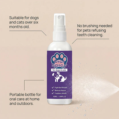✨Refreshing breath spray for cats and dogs｜Eliminates odors and promotes oral hygiene🐶🐱