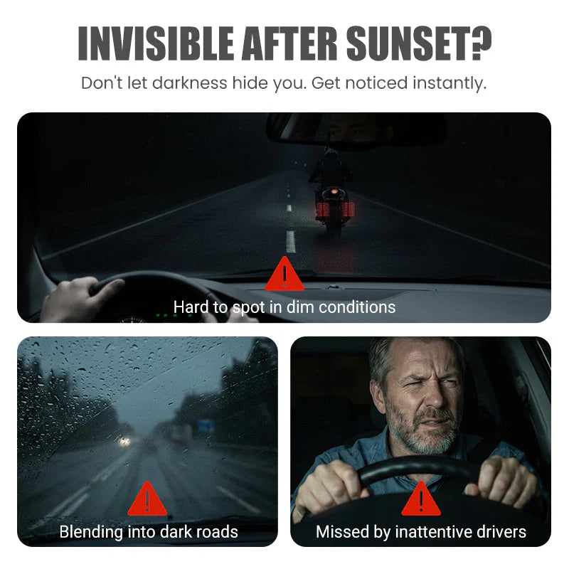 Odrazové nálepky na kolesá pre motocykle