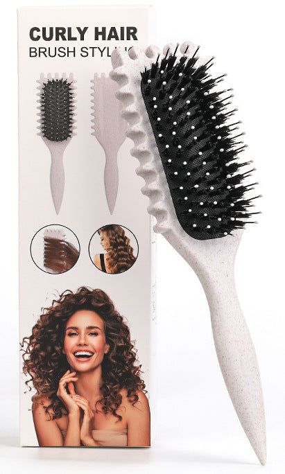 💇‍♀️Časovno omejena 50 % popusta🌊Glavnik za razvozlavanje in oblikovanje kodrastih las, primeren za mokro in suho uporabo, nežen do las.