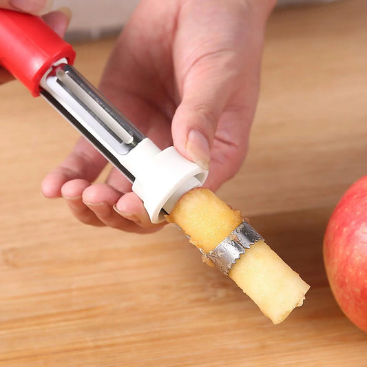🍎Časovo obmedzená zľava 50 %🔪 2 v 1 škrabka a odstraňovač jabĺk, nástroj na rýchle spracovanie jabĺk a hrušiek z nehrdzavejúcej ocele