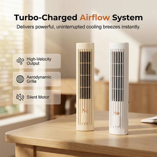 💨Dvojrežimový bezdrôtový cirkulačný stolový ventilátor｜Trojrýchlostný tichý nabíjací mini ventilátor s konektorom Type-C 🏠
