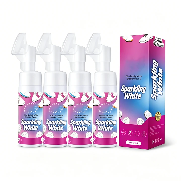 👟 Udržujte svoje biele topánky v lesku – Penový čistič topánok bez vody so zabudovanou kefkou – Platba pri doručení ✨🧼