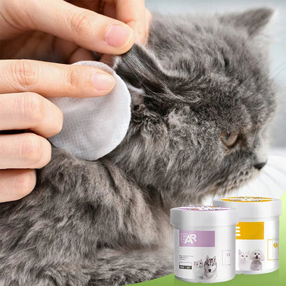 🐾Časno omejen 50 % popust🌿 Robčki za čiščenje oči in ušes hišnih ljubljenčkov, nežne bombažne blazinice z aloe vero za odstranjevanje madežev od solz in ušesnega masla