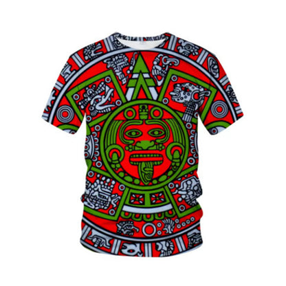 Pánske tričko s krátkymi rukávmi v štýle vintage tribal