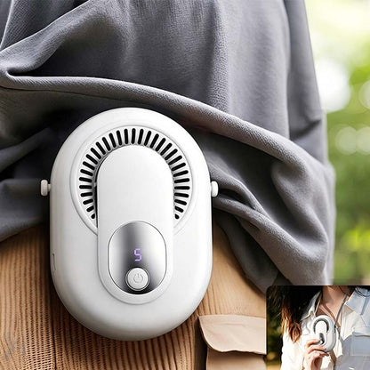 💨Časovno omejen 50 % popust🔋 Prenosni ventilator za pas 4 v 1 s 5 nastavitvami hitrosti in digitalnim LED zaslonom za hlajenje