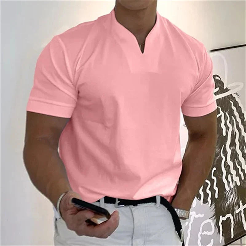 👕Pánske elegantné krátke rukávy fitness tričko