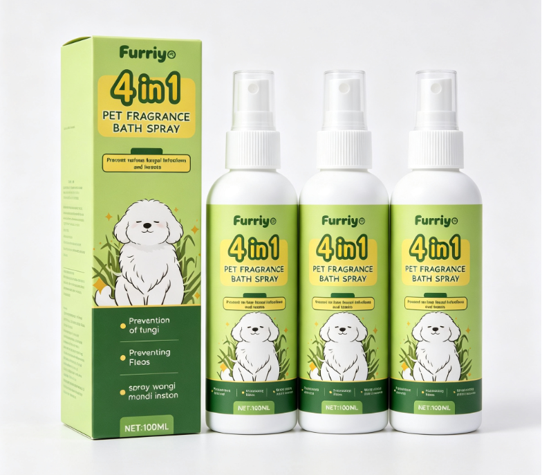 Časovo obmedzená zľava 50 % 🌿 Suchý šampón pre domáce zvieratá 4 v 1 v spreji - zázrak bezvodého čistenia s prírodným rastlinným extraktom 🐶