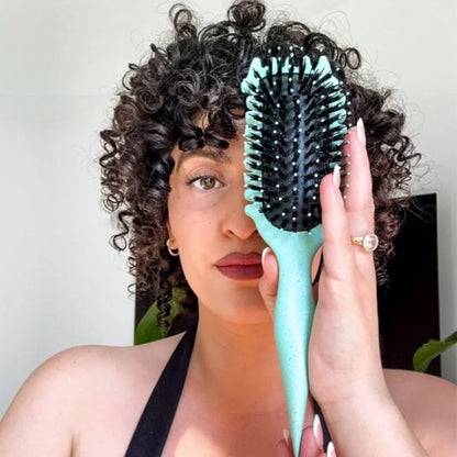 💇‍♀️Časovno omejena 50 % popusta🌊Glavnik za razvozlavanje in oblikovanje kodrastih las, primeren za mokro in suho uporabo, nežen do las.