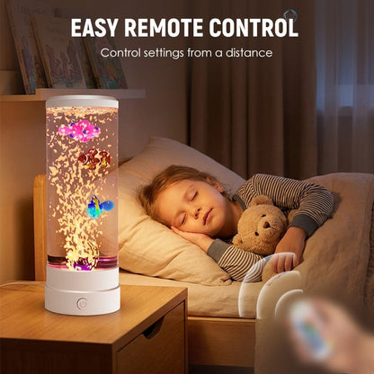 LED svietidlo do akvária s motívom bublinových rýb
