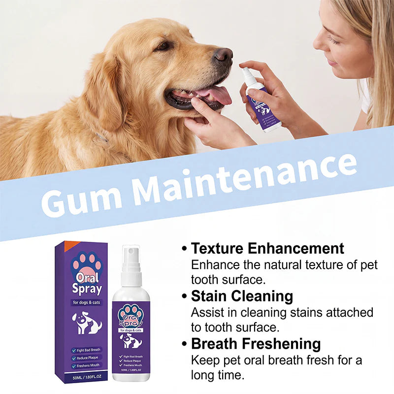 ✨Refreshing breath spray for cats and dogs｜Eliminates odors and promotes oral hygiene🐶🐱