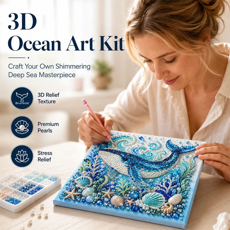 DIY komplet za biserno sliko morskih bitij | KORIN
