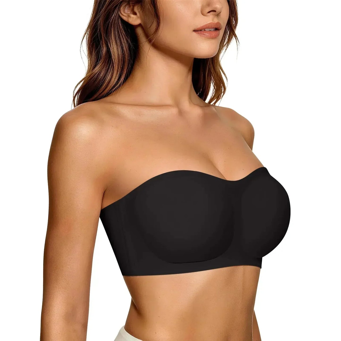 💞🔥Kúp 1 a získajte 1 zadarmo🔥Dámske podprsenky bez ramienok, push-up bandeau podprsenky, nešmýkavé bezkosticové podprsenky s výstužou, bezšvové pohodlné podprsenky typu „tube“ a „jelly“