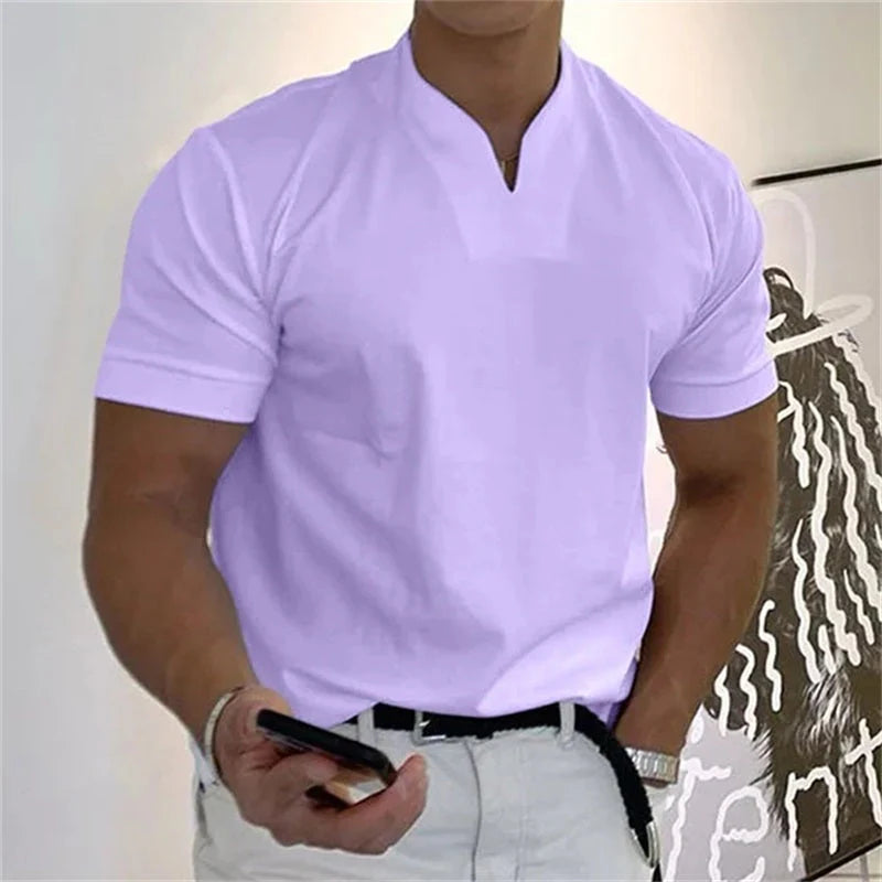 👕Pánske elegantné krátke rukávy fitness tričko