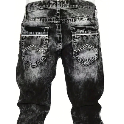 👖Pánska móda: kreatívne, pružné džínsy