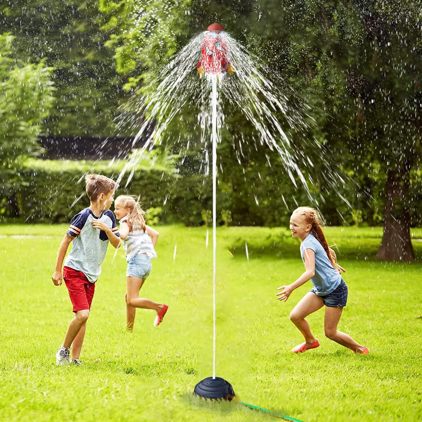 Časovo obmedzená zľava 🚀 Vodná hračka s raketovým otáčaním｜Vodná hračka v letnej záhrade, nevyhnutná pre rodičov aj deti💦🌞