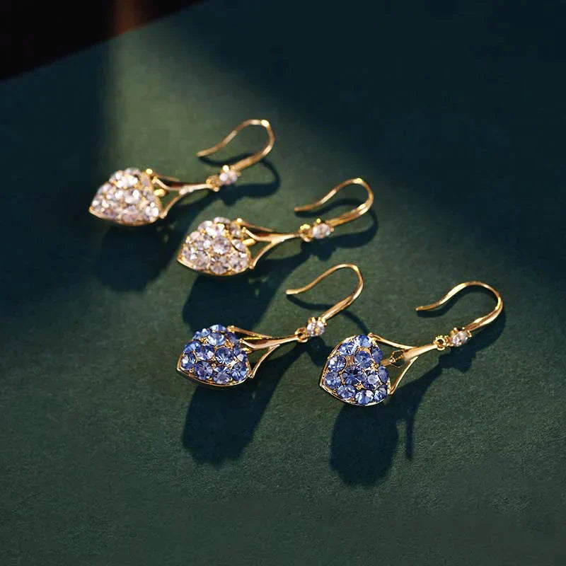 ✨Kúpte 1 a získajte 1 zadarmo✨Nové náušnice s diamantovým srdcom