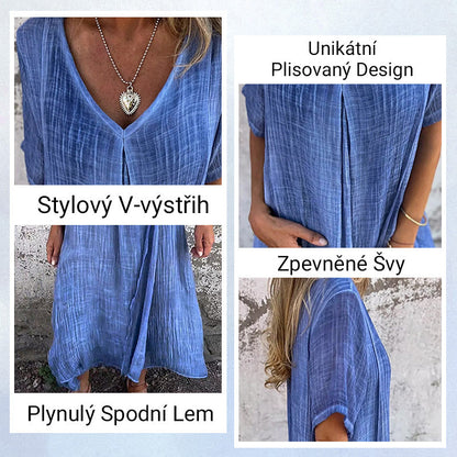 🎁Vysoko kvalitné, pohodlné letné šaty zo 100% ľanu🎁