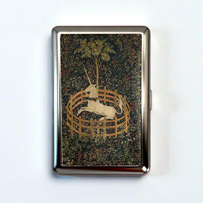 Retro Art‑Deco kovinski etui za kartice, RFID‑zaščita | VEYRA