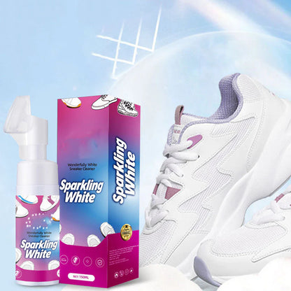 👟 Udržujte svoje biele topánky v lesku – Penový čistič topánok bez vody so zabudovanou kefkou – Platba pri doručení ✨🧼