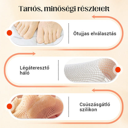 Unisexové neviditeľné korekčné ponožky s piatimi prstami