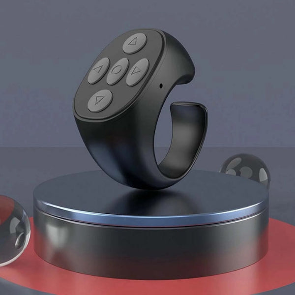 🤳Časovno omejen 50 % popust⚡ Daljinski upravljalnik Bluetooth Ring, 10-metrsko orodje za selfije na daljavo, aplikacija ni potrebna, naprava za obračanje strani