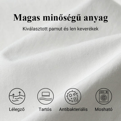 🌼Dámske bavlnené a ľanové šaty s okrúhlym výstrihom a potlačou