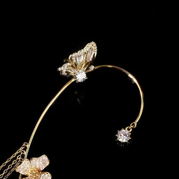 Náušnice Butterfly Tassel Ear Cuffs: sofistikované a elegantné