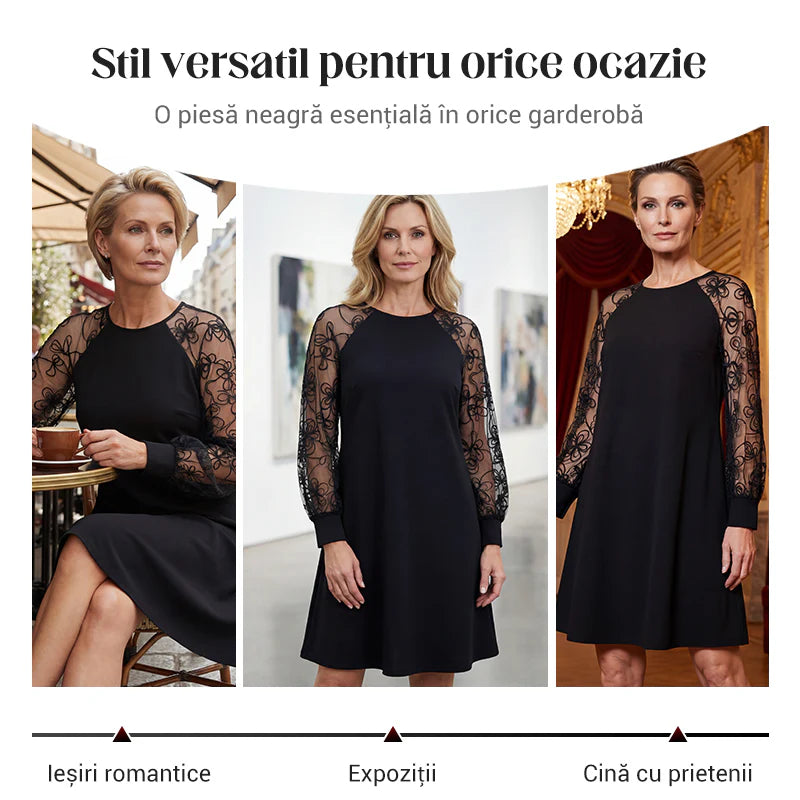 Šaty s čipkovým lemovaním