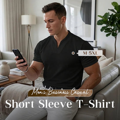 👕Pánske elegantné krátke rukávy fitness tričko