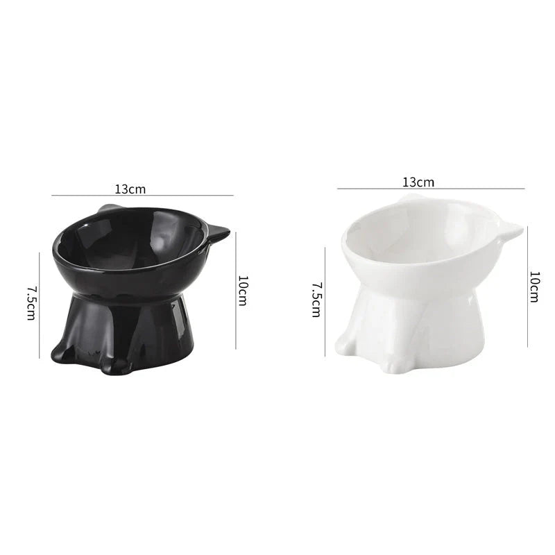 🥣Ergonomická plastová miska pre mačky s vyvýšeným okrajom🐱