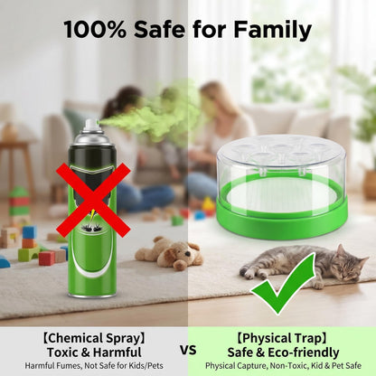 🏡Lapač much bez chemikálií - bezpečný a účinný lapač múch pre rodiny s deťmi alebo domácimi miláčikmi, ideálny do kuchyne 🌿🪰