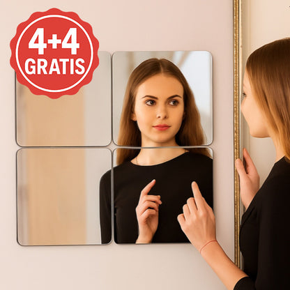 Časovno omejen 50 % popust 🛡 Samolepilna nalepka za ogledalo z zaobljenimi vogali, odporna proti eksploziji. Dodatek za najemnike, ki ga je mogoče nalepiti po celotni površini oblačil brez vrtanja 🪞
