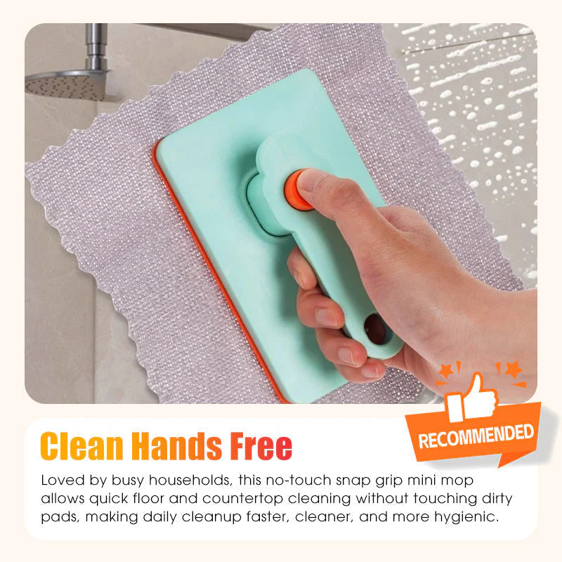 🧼Mini mop na čistenie bez použitia rúk | Po utretí jednoducho vhoďte do vreckovky, už žiadne umývanie špinavých mopov🏡