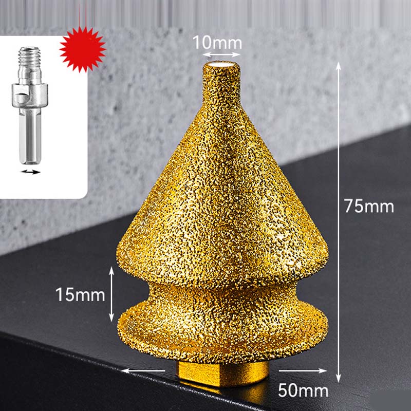 ⚙️Diamantová brúsna hlavica pre brúsku – multifunkčná, s tvrdo spájanými diamantmi, upevnenie M10 🔧